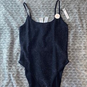Black Glitter Bodysuit